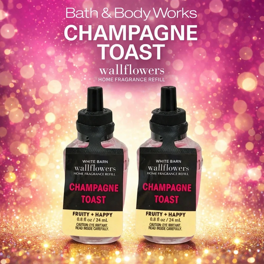 2 -Pack Bath and Body Works Champagne Toast Wallflowers Home Fragrance Refills